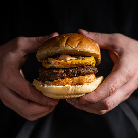 vegan burger breakfast