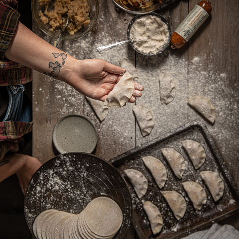 vegan perogies