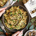 One Pot Sausage & Shiitake Mushroom Stroganoff