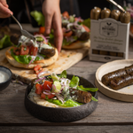 Grilled Greek Sausage Pita Wraps