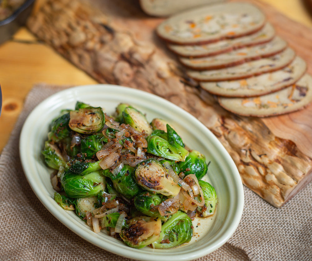 Vegan Maple Bacon Brussel Sprouts Recipe