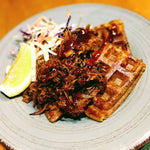 Gluten-Free Waffles With BBQ Pulled Jackfruit
