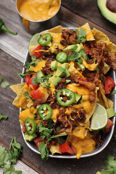 BBQ Jackfruit Nachos