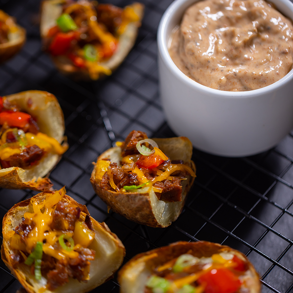 vegan potato skins
