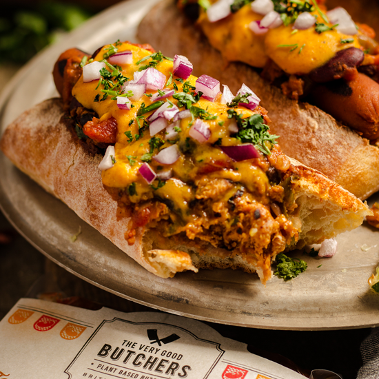 Vegan Chili Hot Dog